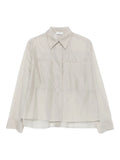 Peserico Cotton-Silk Shirt — Beige