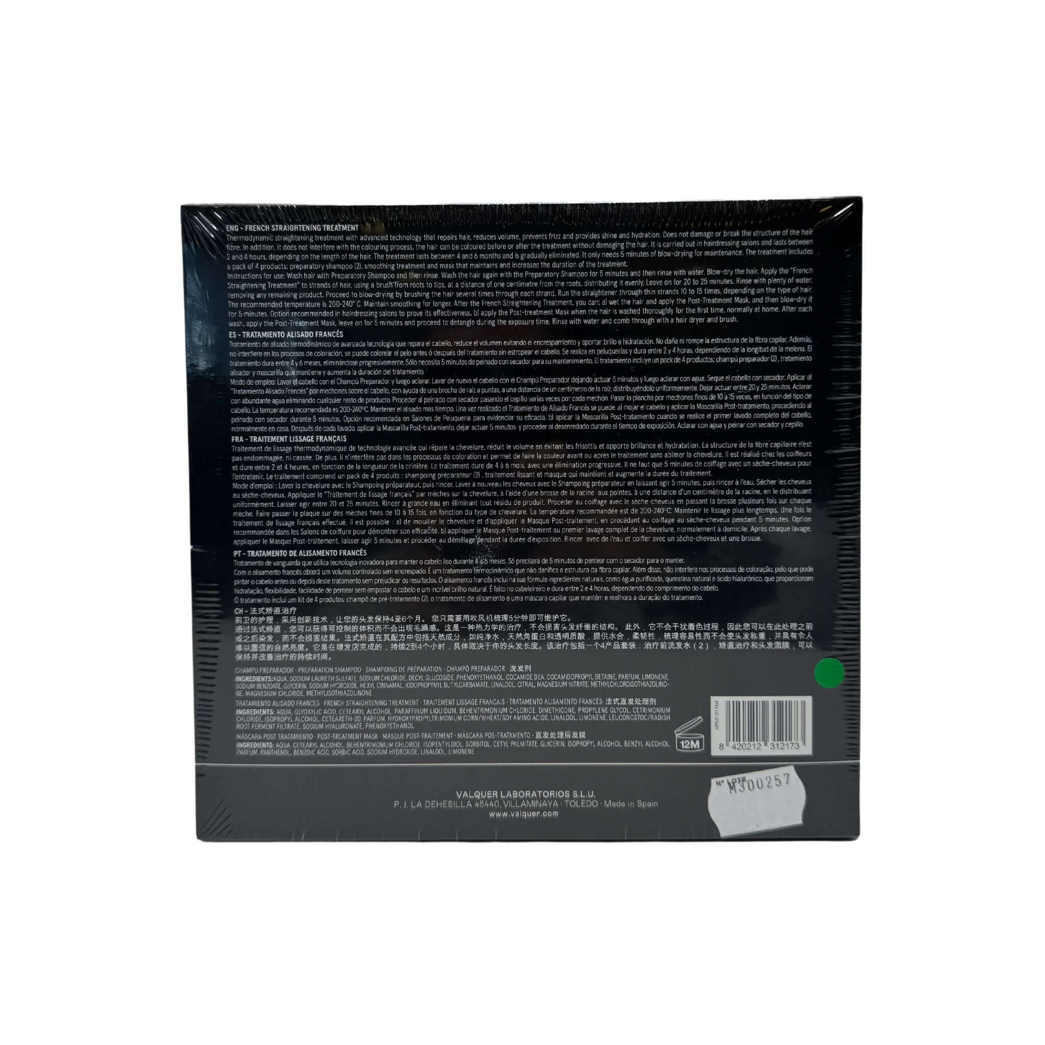 Tratamiento Alisado Francés – Kit Profesional Completo para 1 Uso