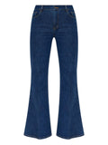 Self-Portrait Flared Jeans — Blue