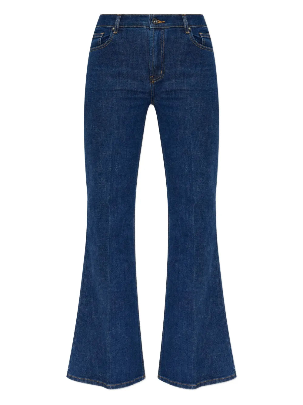 Self-Portrait Flared Jeans — Blue
