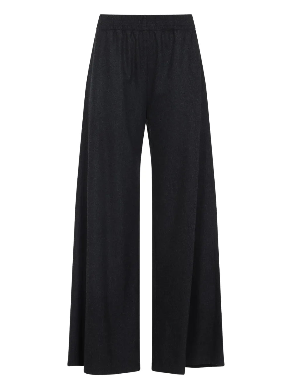 Fabiana Filippi Elastic-Waist Wide-Leg Trousers — Black