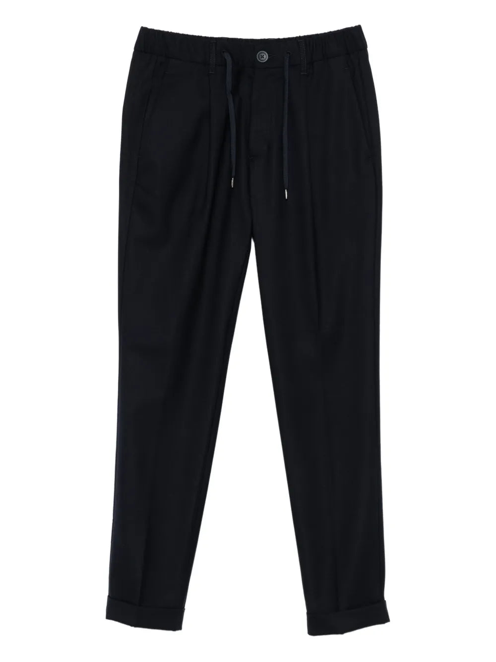 Herno Pleated Drawstring Trousers — Black