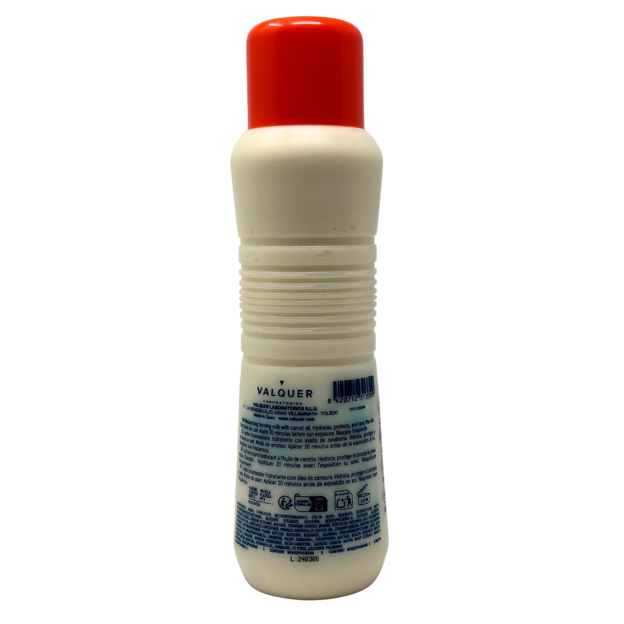 Leche Hidratante Bronceadora de Zanahorias Facial y Corporal SPF 30 – 480 ml