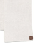 Eleventy Ribbed Cashmere Scarf — White