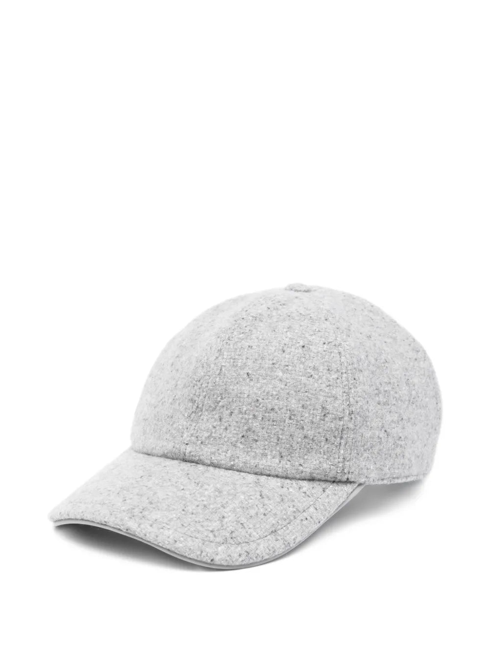Eleventy Leather-Strap Baseball Cap — grey