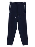 Eleventy Cashmere Track Joggers — navy