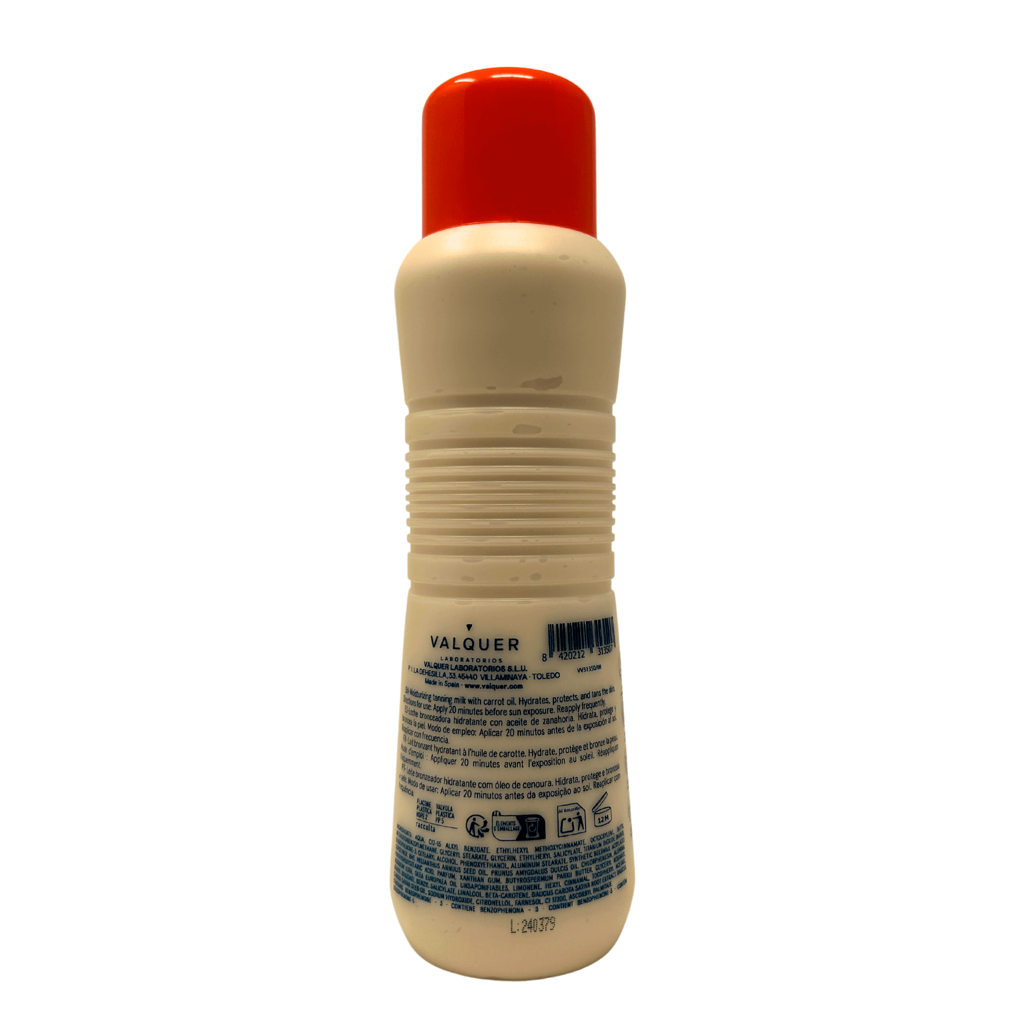 Leche Hidratante Bronceadora de Zanahorias Facial y Corporal SPF 50 – 480 ml