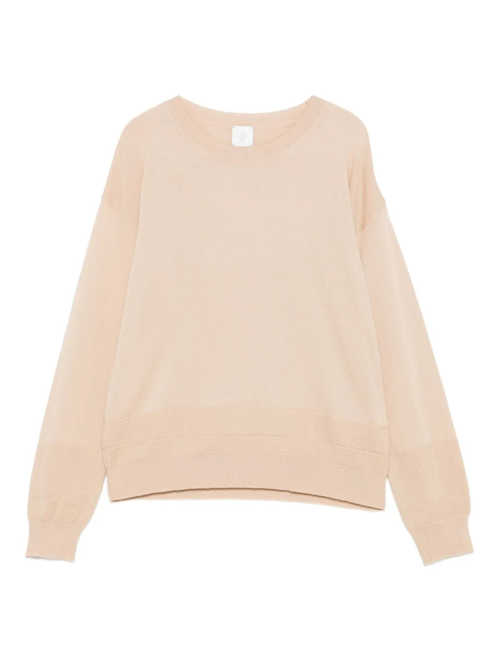 Eleventy Ribbed Wool Blend Sweater — Beige