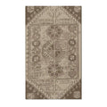 Rustic Brown & Beige Tribal Accent Rug