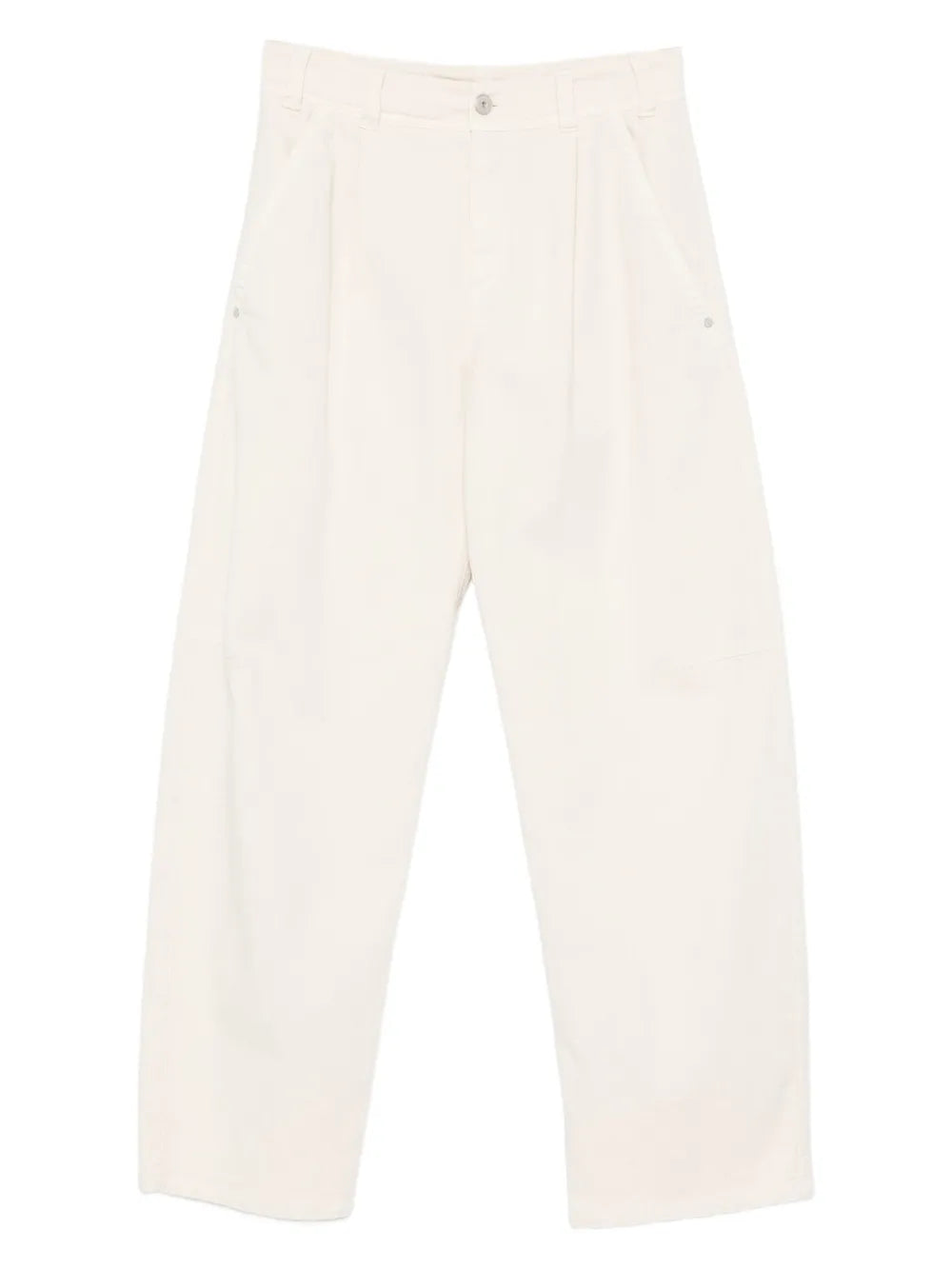 Brunello Cucinelli Pleated Pocket Trousers — Beige