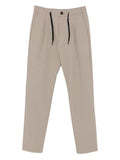 Herno Pleated Drawstring Trousers — Beige