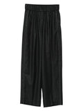 Peserico Side-Stripe Virgin Wool Trousers — Black