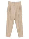 Fabiana Filippi Pleated-Front Trousers — Beige