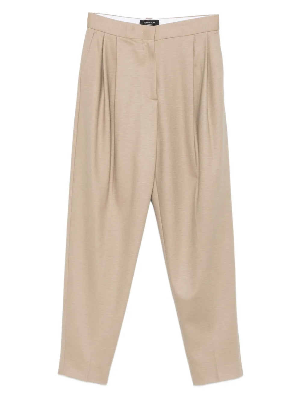 Fabiana Filippi Pleated-Front Trousers — Beige