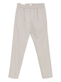 Eleventy Elastic-Waistband Wool-Cashmere Trousers — beige