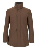 Herno Stand-Collar Parka — Brown