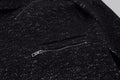 Black Wool Double Breasted Coat Men Jacket Clothing