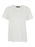 Fabiana Filippi Crew-Neck Short-Sleeve T-Shirt — White