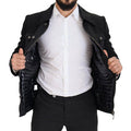 Men's Black Wool Collared Full Zip Jacket Virgin Clothing