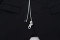 Men's Black Wool Full Zip Long Sleeves Jacket Virgin Clothing