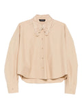 Fabiana Filippi Lace-Trimmed Blouse — Beige