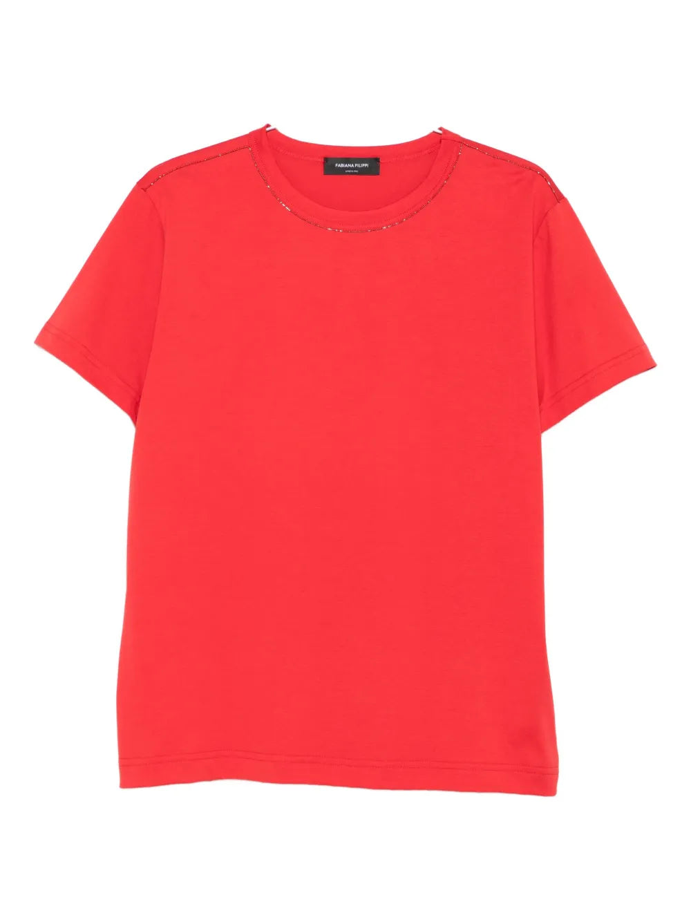 Fabiana Filippi Crew-Neck T-Shirt — Red