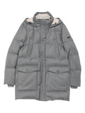 Peserico Quilted Wool Down Down Jacket — Grey