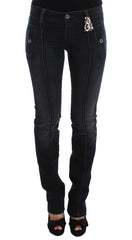 Women's Blue Wash Cotton Slim Fit Jeans Clothing