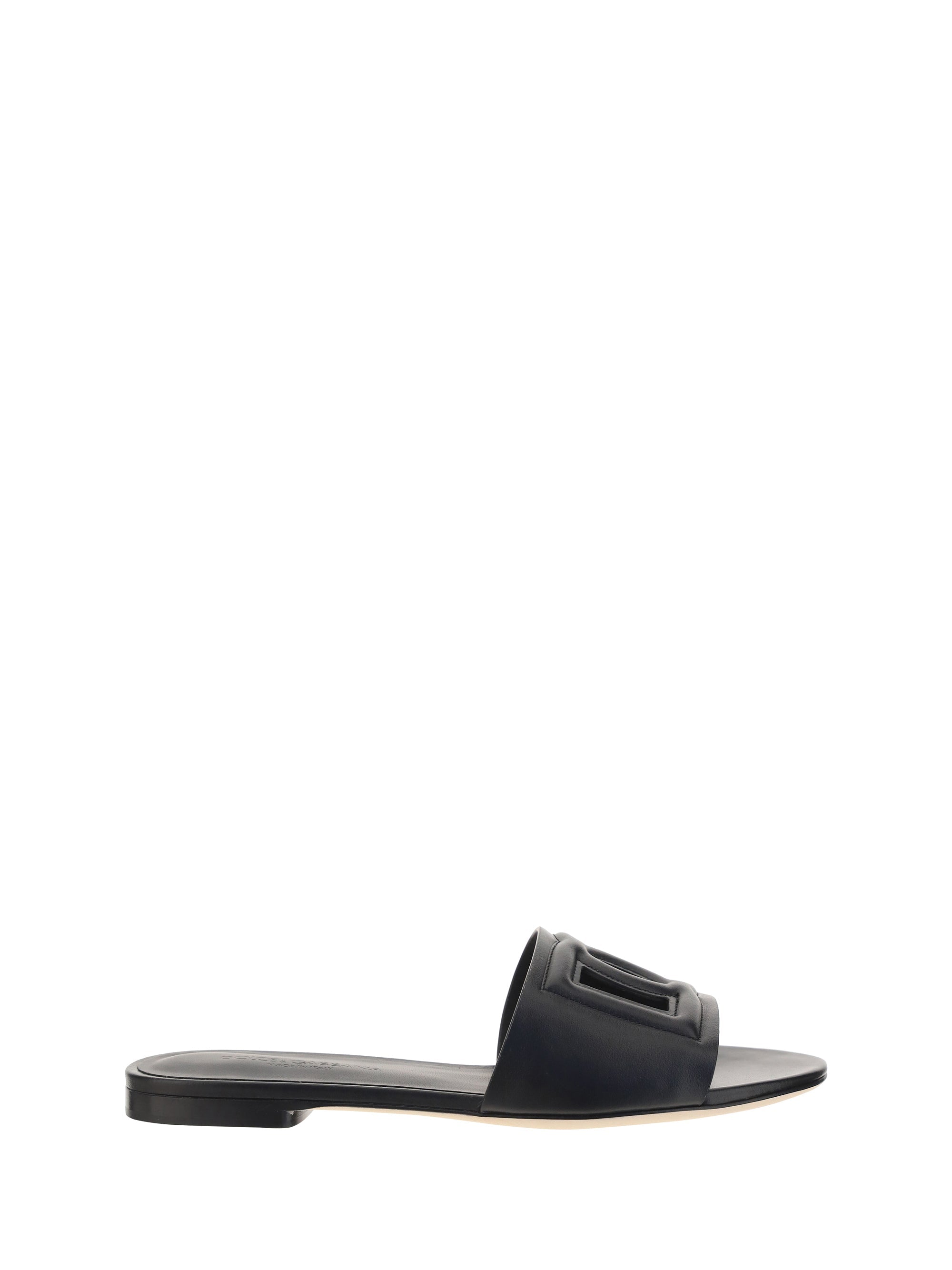 Dolce & Gabbana Millenials Slide Sandal — Black