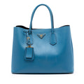 Large Saffiano Cuir Double Satchel