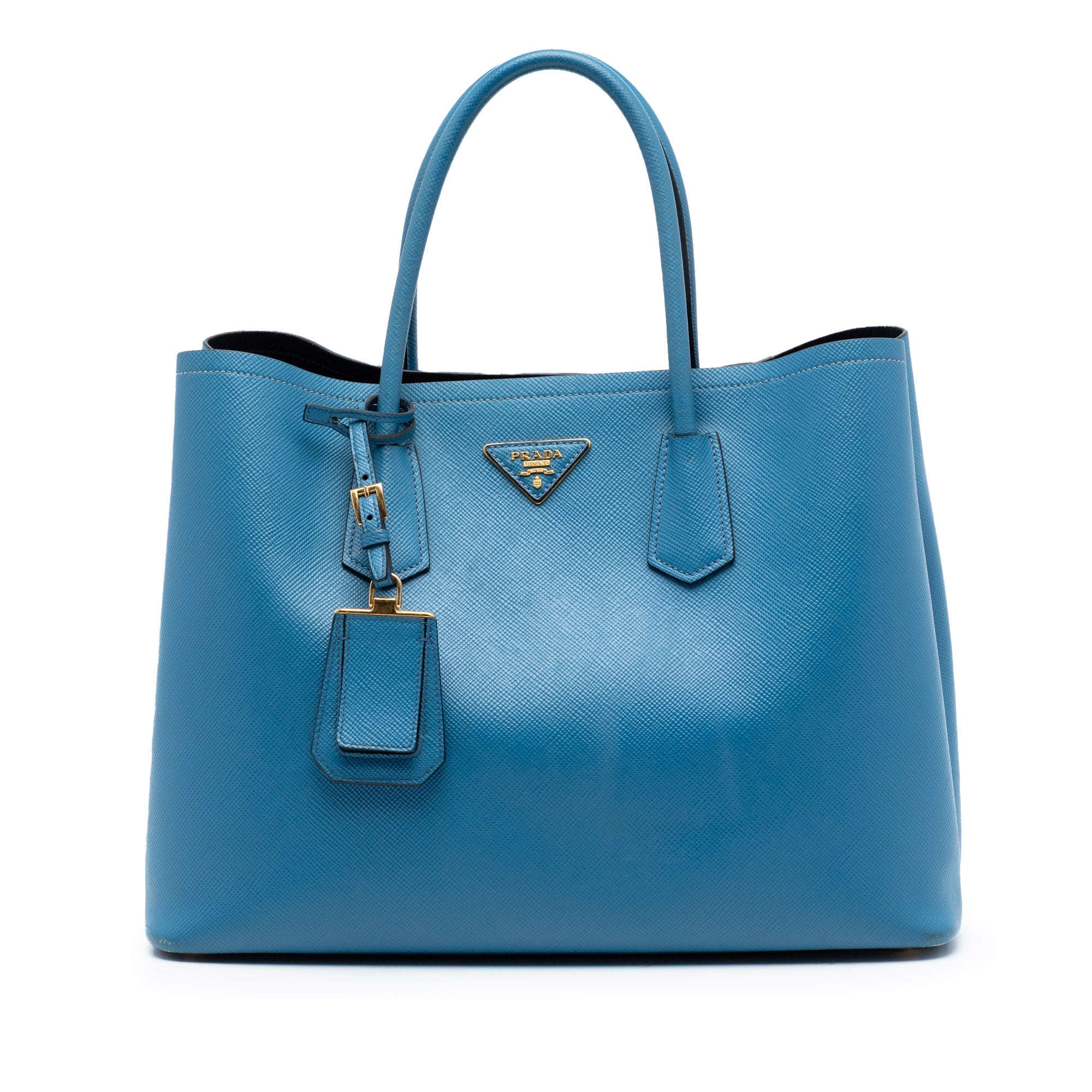 Large Saffiano Cuir Double Satchel