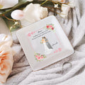 Personalizada Madre y la novia de dibujos animados personaje baratija joyería plato con nombre de decoración para el hogar de la boda de agradecimiento regalo para la novia mamá