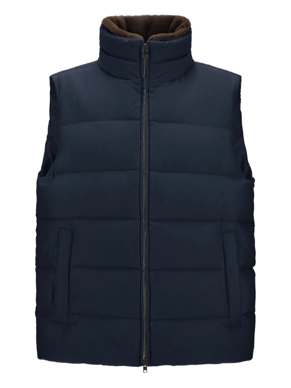 Herno Quilted Padded Gilet — Navy