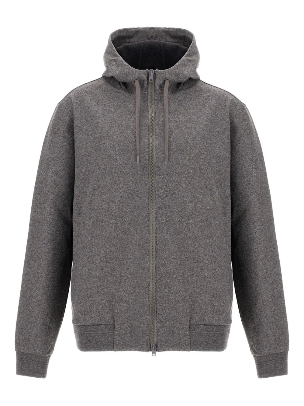 Herno Hooded Zip-Up Hoodie — Grey