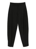 Fabiana Filippi High-Waisted Tapered Trousers — Black