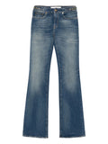 Golden Goose Buckle-Embellished Flared Jeans — Blue