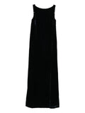 Peserico Sleeveless Maxi Dress — Black