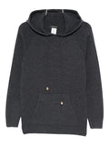 Fabiana Filippi Wool Blend Hoodie — Black