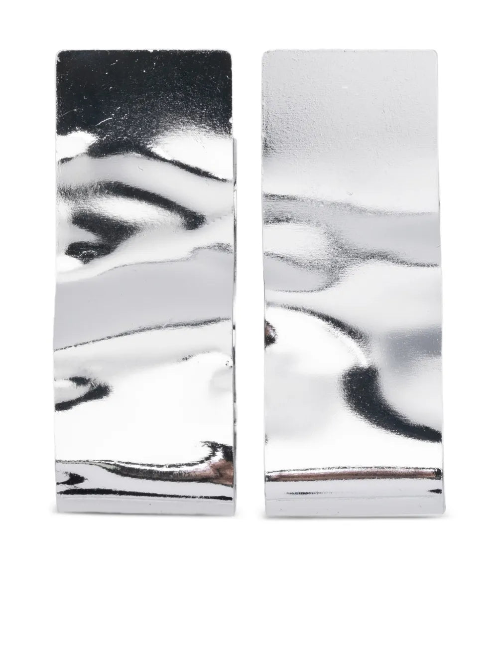 Peserico Forged Silver-Tone Earrings — Silver