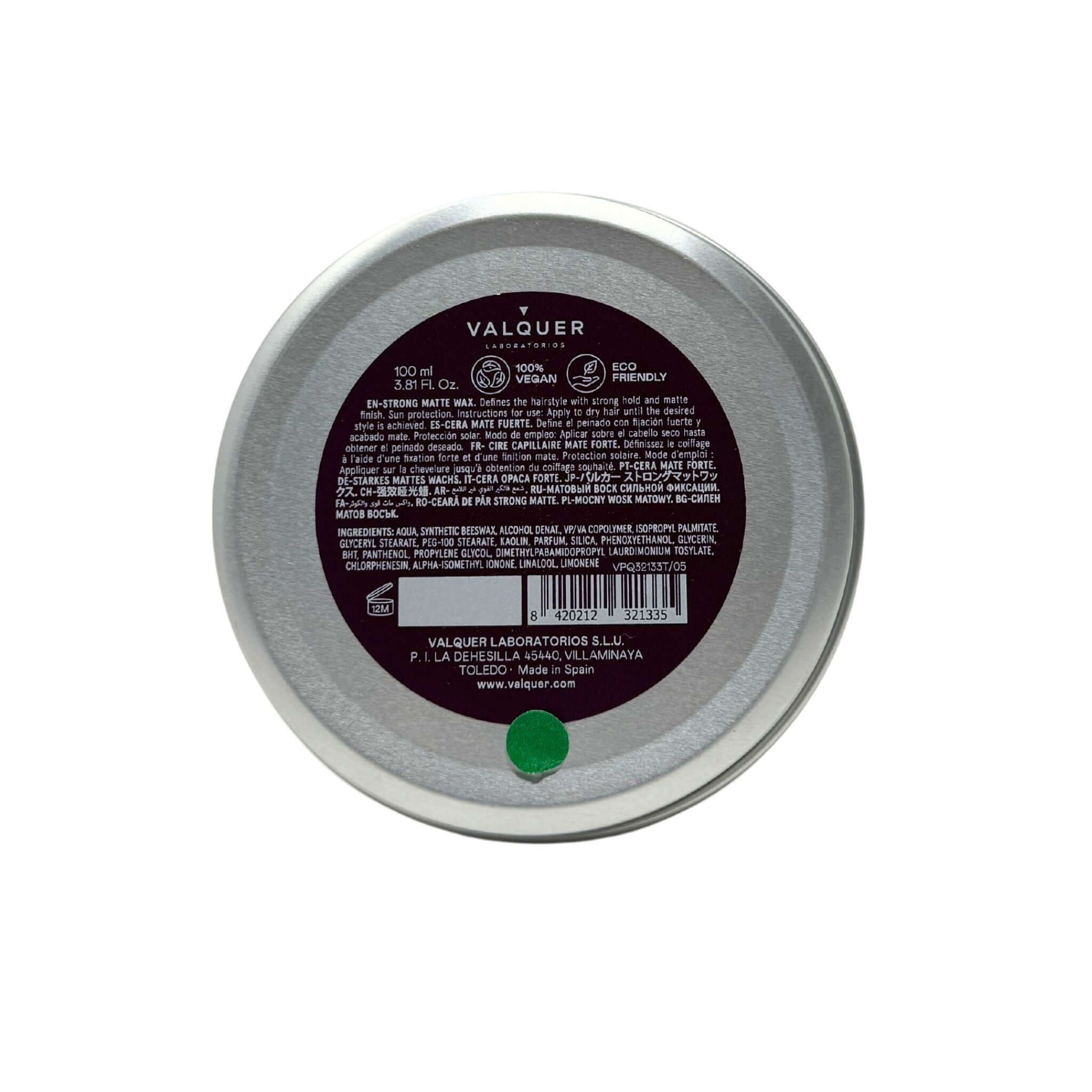 Cera Capilar Mate Fijación Fuerte - 100 ml