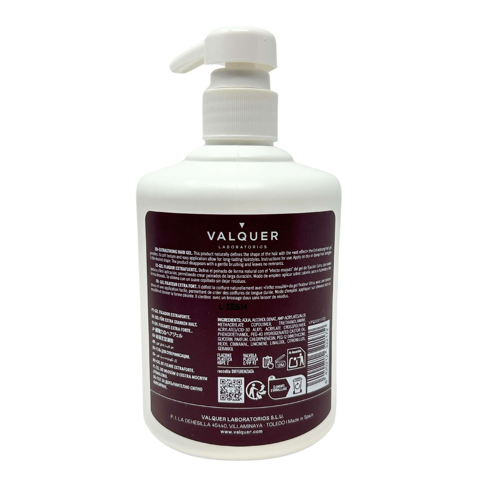 Gel Capilar Fijador Extrafuerte – 500 ml