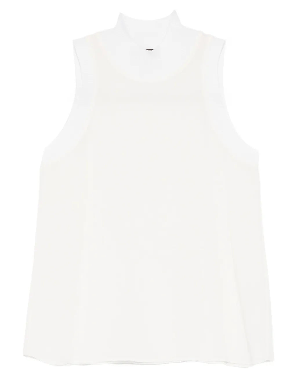 Peserico High-Neck Sleeveless Tank Top — White