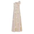Ivory A-Line Flower Maxi Dress - Couture Gown