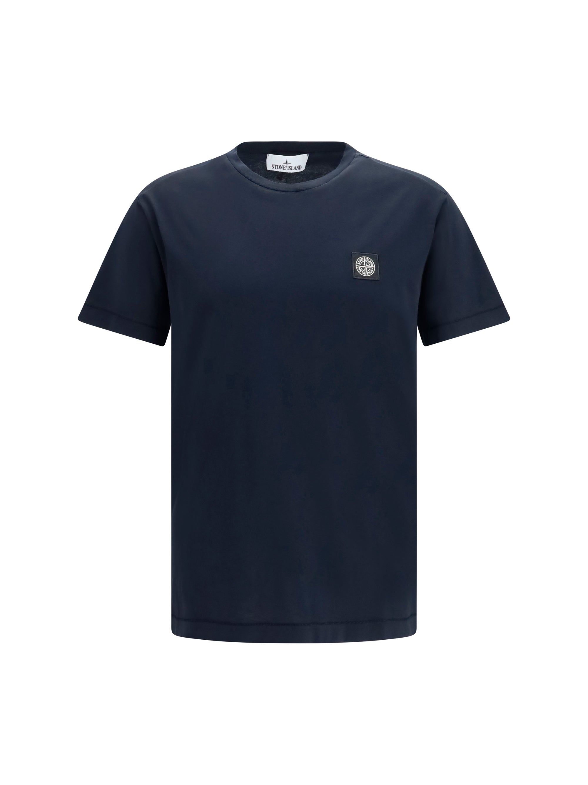 Stone Island Logo Patch T-Shirt — Navy