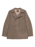 Doriani Double-Breasted Cashmere Coat — Taupe