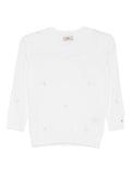 Herno Embellished Top — White