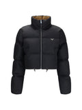 Prada Re-Nylon Puffer Down Jacket — Black