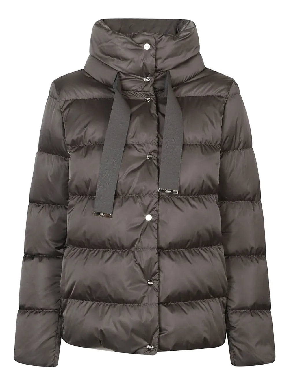 Herno Quilted Puffer Down Jacket — Charcoal