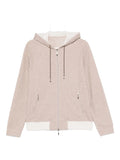 Doriani Cashmere Hooded Cardigan — Beige