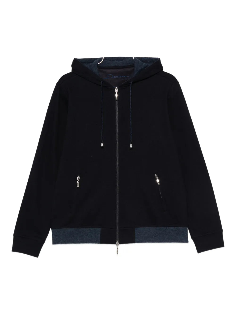 Doriani Zip-Fastening Hoodie — Black